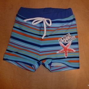 3/$15 - Striped swimwear 0-6M